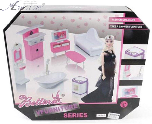 Игрушка Набор "Bettina" Ванная комната, стиральная машина с куклой 66842
