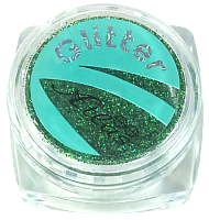 Блестки (Глиттер) мелкие Голографические Атлас 2 гр - Зеленый AS-2351