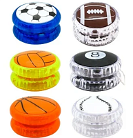 Игрушка Йо-йо светится Спортивные мячики в ассортименте 5 см MS-23-521 