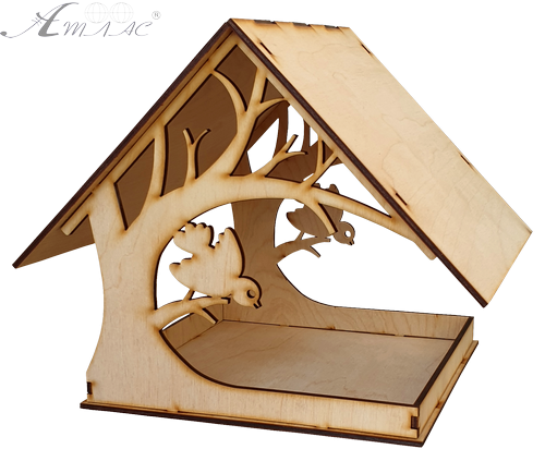 Кормушка Разобранная № 3 з пташкою на дереві 28*22.5*23см AS-4317 фото 2 Кормушка Разобранная № 3 з пташкою на дереві 28*22.5*23см AS-4317 фото 2