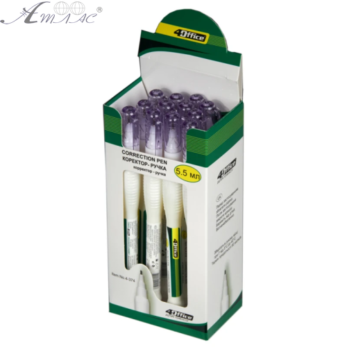Корректор-ручка 4Office 5,5 мл 4-374 фото 3 Корректор-ручка 4Office 5,5 мл 4-374 фото 3