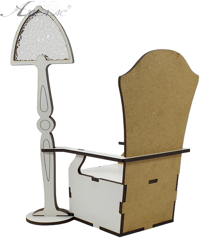 Кресло с торшером, сенсорный выключатель, МДФ 11 х 14 х 20 см AS-5535, Е-052 фото 5 Кресло с торшером, сенсорный выключатель, МДФ 11 х 14 х 20 см AS-5535, Е-052 фото 5