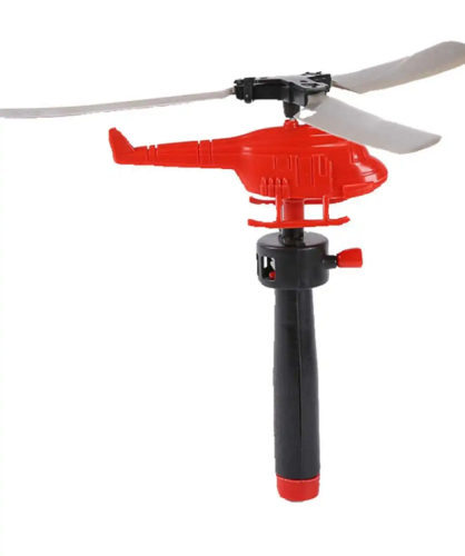 Игрушка Вертолет на запуске маленький 10см в пакете  С76036 фото 2