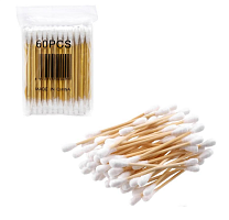 Ватные палочки 60 штук , 75 мм Бамбук  7034-60