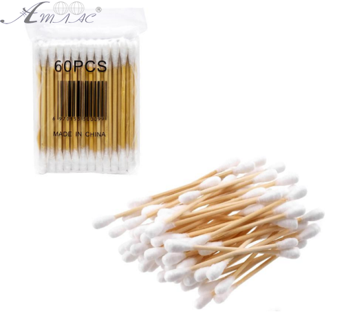 Ватные палочки 60 штук , 75 мм Бамбук 7034-60 Ватные палочки 60 штук , 75 мм Бамбук 7034-60