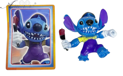 Іграшка Герої Мультфільмів Стич ~5 см з пензликом  04294