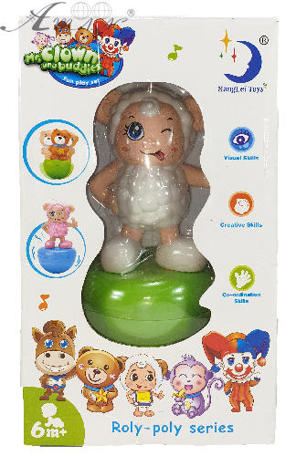 Іграшка Неваляшка Овечка музикальна 17см в коробці 2215А фото 2 Іграшка Неваляшка Овечка музикальна 17см в коробці 2215А фото 2