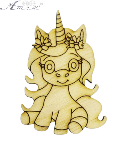 Фигурка Лошадка №  4 сидить єдиноріг 5 х 7 см  AS-4374