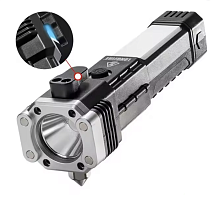 Фонарик аккумуляторный 16,5  х 6,5см для авто пластик  03070