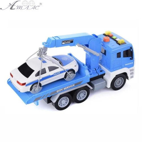 Іграшка Машинка Евакуатор + Поліція інерційна світло та звук 31 см  WY831B фото 3