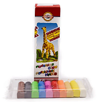Пластилин Koh-i-Noor 10 цветов 200 гр  Жираф  013150400000