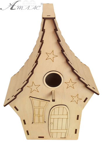 Скворечник № 9 домик волшебника, 24 х 18 х 35 см AS-4358 фото 2