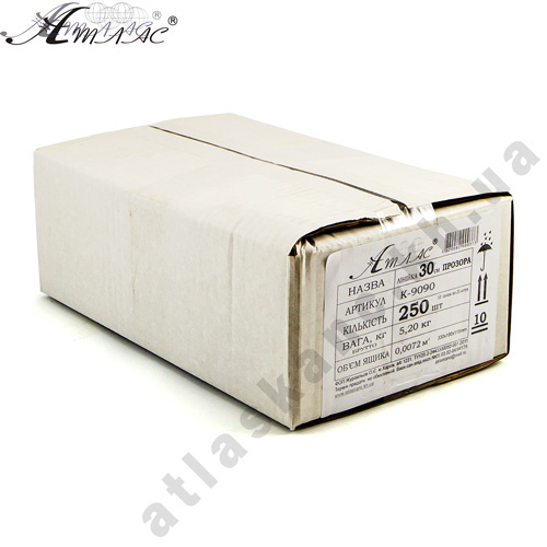 Лінійка 30 см прозора в упаковці рівно 30 см !!! AS-0607, К-9090 фото 3