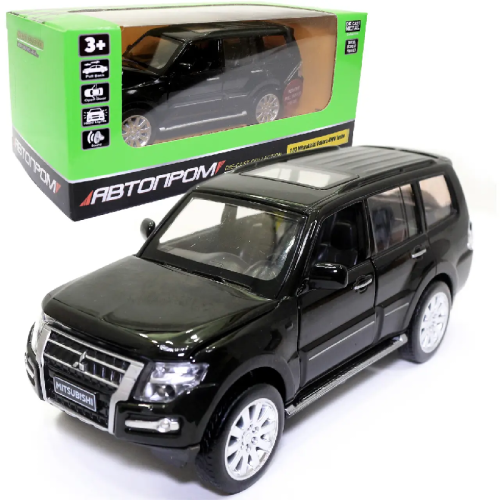 Модель Автопром Mitsubishi Pajero 4WD Turbo металлическая инерционная 14см  68463