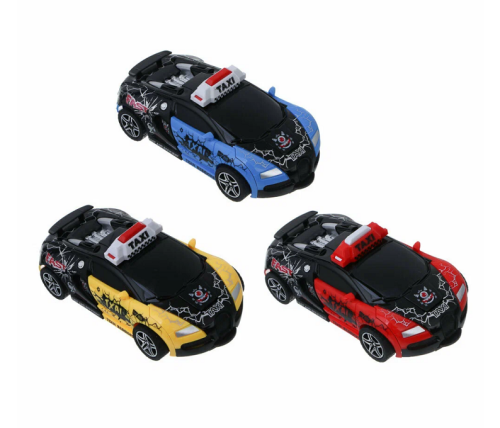 Игрушка Машинка Трансформер Такси в трех цветах  707-5