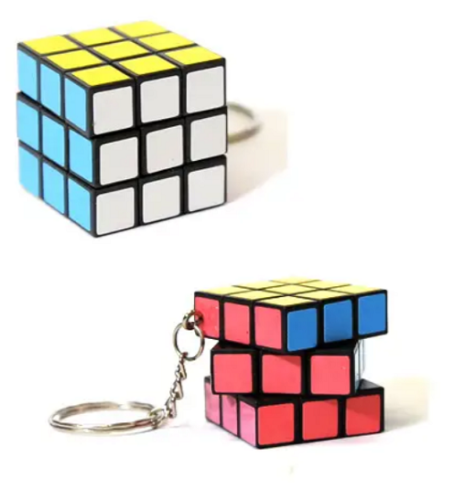 Брелок Кубик Рубика работающий 3х3х3см  16526 фото 2