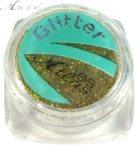 Блискітки (Гліттер) дрібні Голографічні Атлас 2 гр - Золото AS-2352