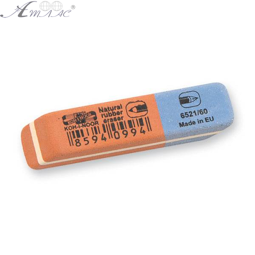 Гумка-Ластик KOH-I-NOOR Blue Star червоно-синя 6521/60 фото 2