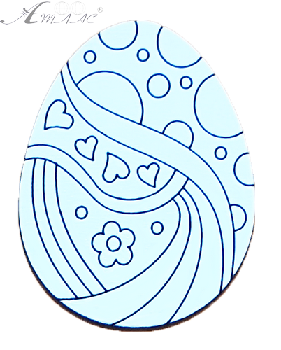 Сувенір "Великдень Яйце вінтажне" 6.5 х 4.9 см AS-6230, М-2069