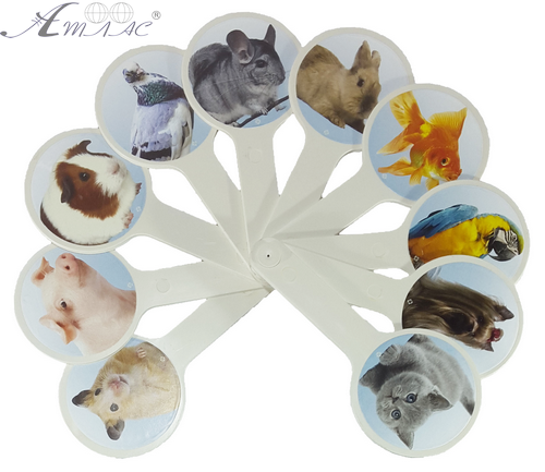 Веер с картинками - Домашние животные AS-0010, К-5376 Веер с картинками - Домашние животные AS-0010, К-5376