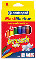 Фломастери Centropen 8 кольорів Brush 5 мм 8773/08