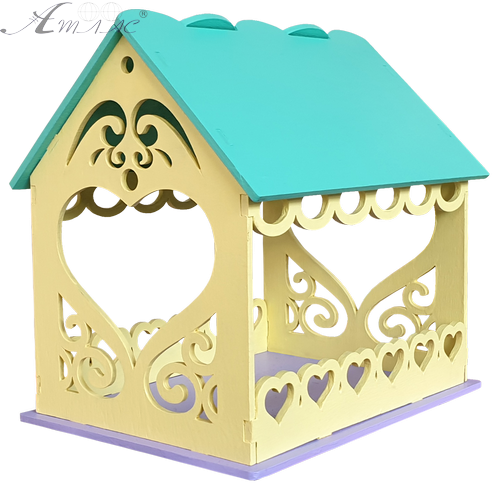 Годівничка фарбована № 4/2 різнокольорова 22 х 16 х 20.5 см AS-4282, F-0239 фото 2