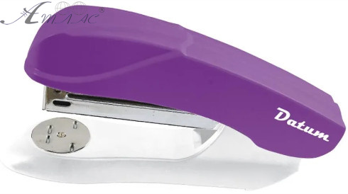 Степлер № 10 12 арк Datum фіолетовий 9 см 600187