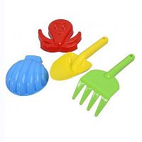 Игрушка Пластиковая Лопатка, Грабли, 2 пасочки 18 см Орион  481в2 