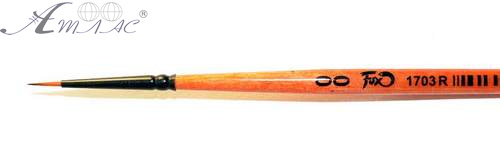 Пензлик синтетика Кругла FOX № 2 художня фото 2 Пензлик синтетика Кругла FOX № 2 художня фото 2