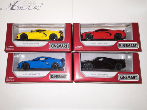 Машинка Kinsmart Chevrolet Corvette 2021 рік  KT5432W фото 2