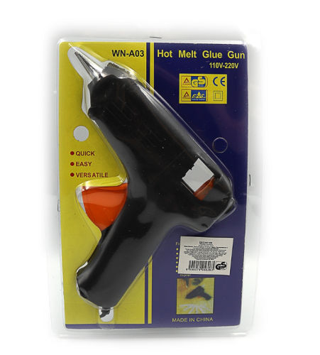 Пистолет для термоклея  Black 1,1 см 40W в блистере  0106DSCN