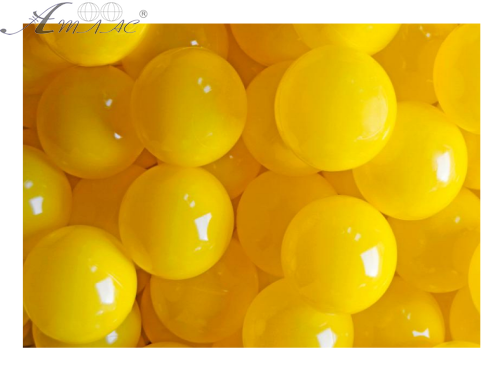 Іграшка Куля для сухого басейну Жовта 8 см 1шт є багато  16880