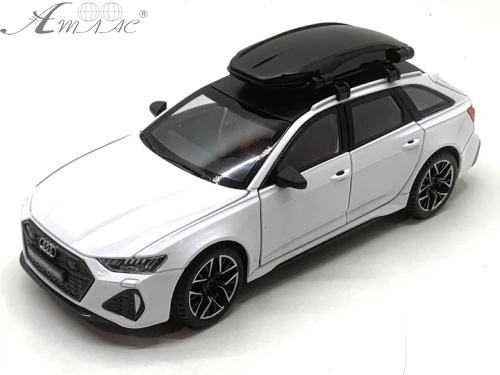 Машинка Автоексперт Audi RS6 біла 20см двері світло звук  1870-07