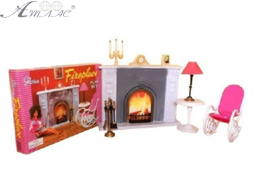 Іграшка Лялькові меблі набір Gloria Камін у вітальні  96006 фото 2