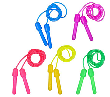 Скакалка пластикова кольорова довжина 2,75 м  17531