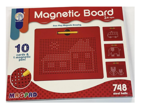 Игрушка Магнитный планшет для рисования шариками 748 ячеек  2204