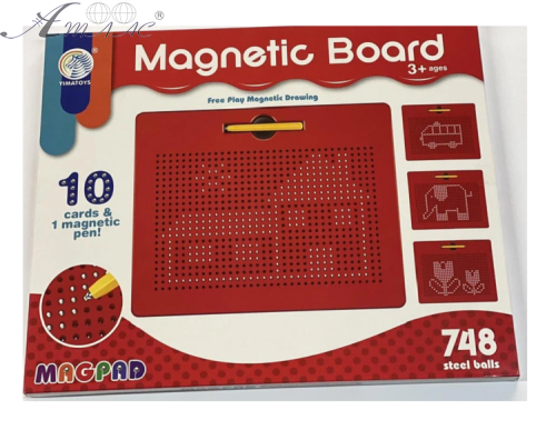 Іграшка Магнітний планшет для малювання кульками 748 отворів  2204