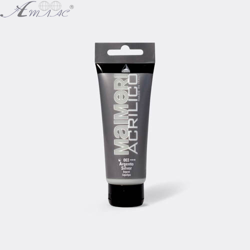 Краска акриловая Maimeri 200 мл Серебро 0924003 Краска акриловая Maimeri 200 мл Серебро 0924003