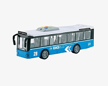 Игрушка Автобус Shuttle Bus Синий двери свет звук 28 см  WY910АВ
