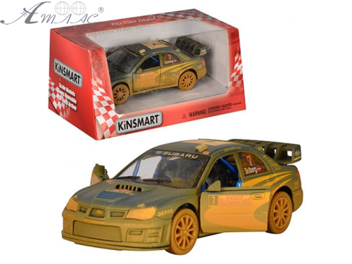 Машинка Kinsmart Subaru Impreza WRC 2007 спорт, багнюка  KT5328WY