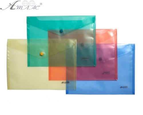 Папка на кнопці В5 4Office 18 х 26 см колір мікс  4-205