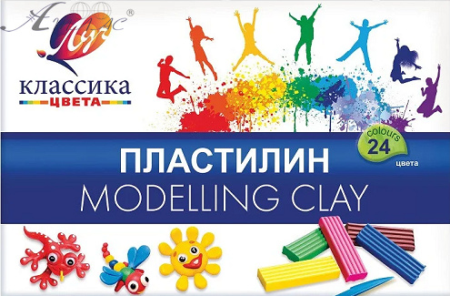 Пластилин Луч "Классика" 24 цветов 480 гр 28С1642-08 Пластилин Луч "Классика" 24 цветов 480 гр 28С1642-08