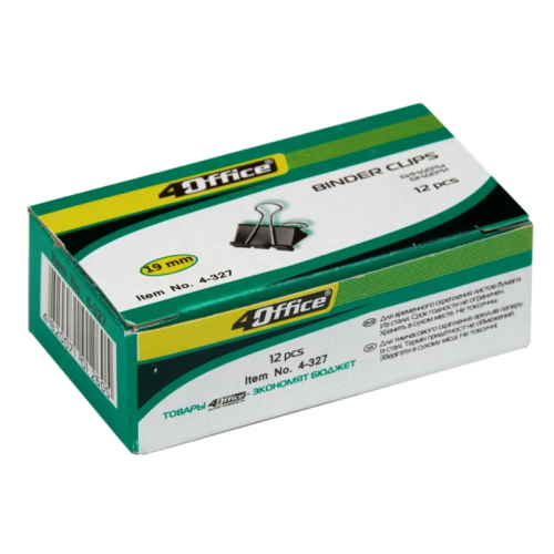 Биндер 19 мм шириной Цена за пачку 12шт !  4-327