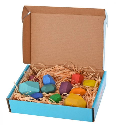 Игрушка Деревянная Пирамидка с камешков 11 фигур  MD2915 фото 2