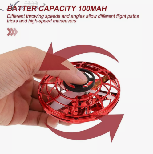 Іграшка літаючий спіннер бумеранг червоний та синій D -8 см 09944