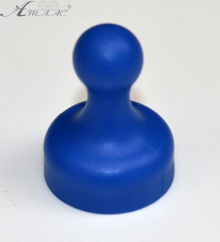 Магніт неодимимовий Пішак для дошки 19х25мм 1шт Синій  07478 фото 2