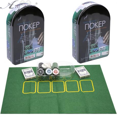 Іграшка Покер Набір у металічному пеналі, 120 фішок  341-004