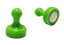 Магнит неодимимовый Пешка для доски 19х25мм 1шт Зеленый Светлый  07472