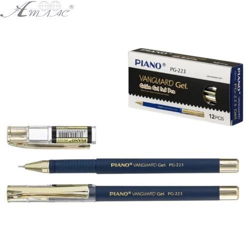 Ручка гелевая Piano Vanguard 0,5мм синяя  РG-223