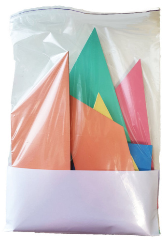 Танграм ЦВЕТНОЙ на магнитах, 8 деталей из фанеры 35 х 35 см  AS-7117  фото 2